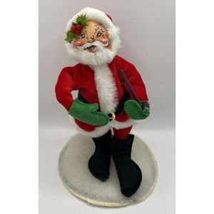 Vintage Annalee Santa Claus with Pipe Mobilitee Dolls‎ Holiday Decor Made in USA